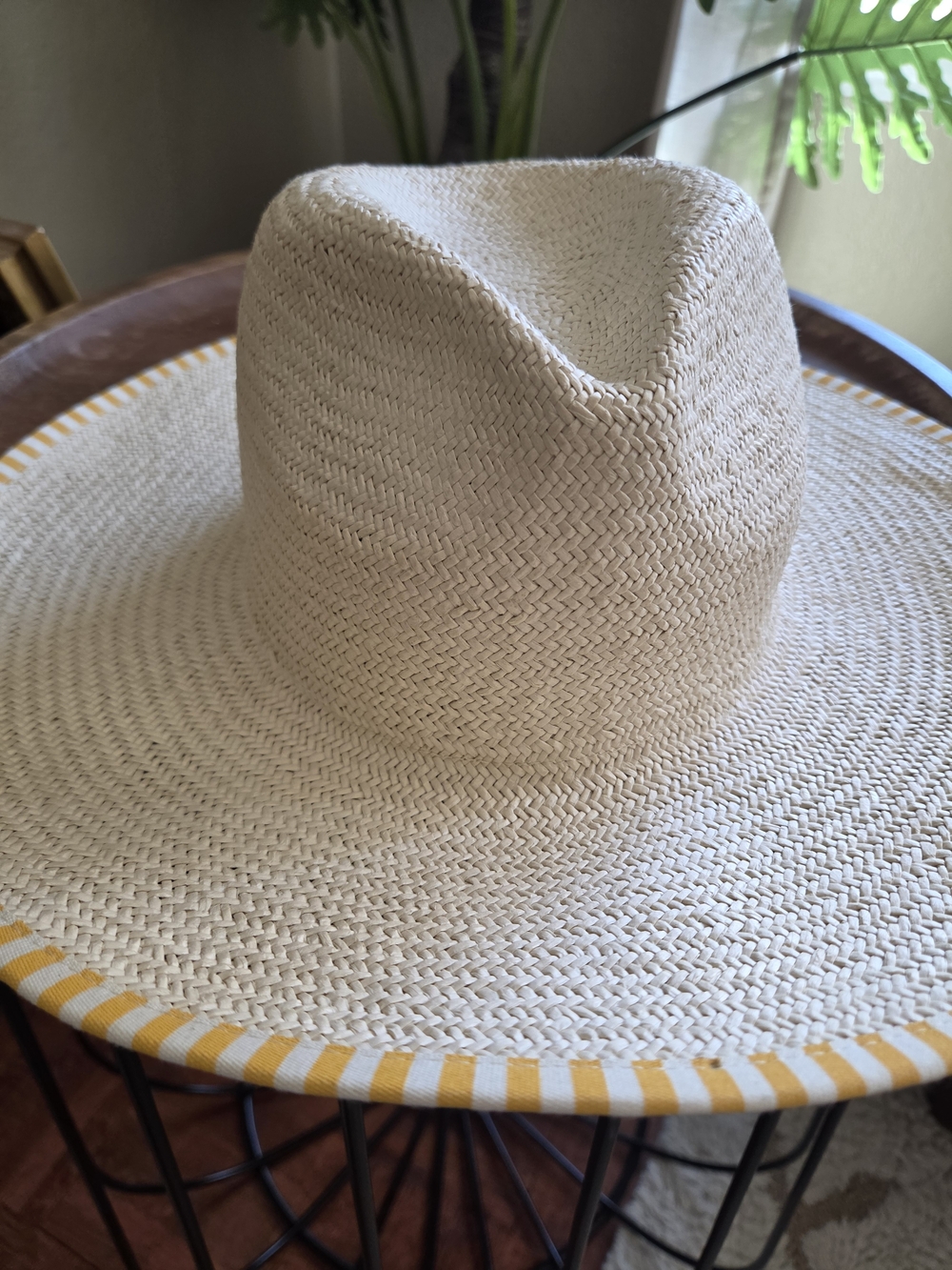 Madewell Natural Straw Sun Hat with Cream Trim